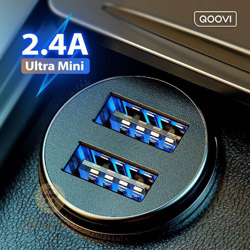 شاحن سيارة صغير 2.4A مزدوج USB شحن سريع عالمي الهاتف المحمول في سيارة تهمة اللوحي لتحديد المواقع آيفون 11 شاومي سامسونج هواوي شاحن سيارة صغير 2.4A مزدوج USB شحن سريع عالمي الهاتف المحمول في سيارة تهمة اللوحي لتحديد المواقع آيفون 11 شاومي سامسونج هواوي