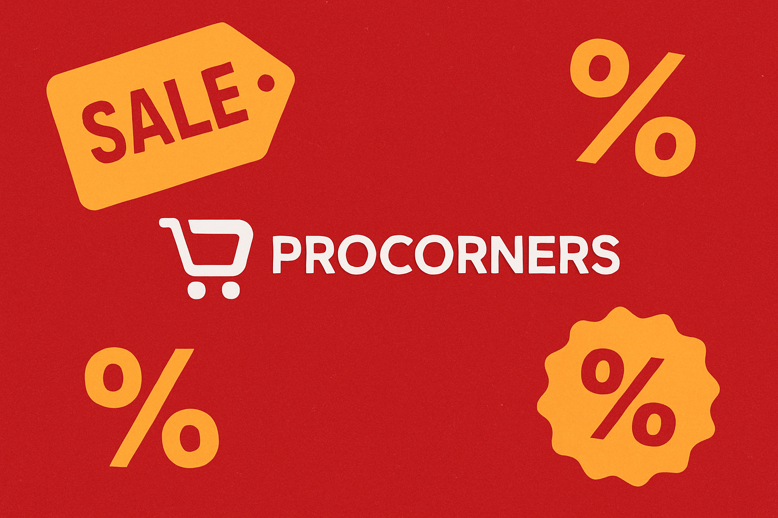 PROCORNERS ركن التسوق – عروض وتخفيضات نوفمبر والجمعة البيضاء مع شعار المتجر